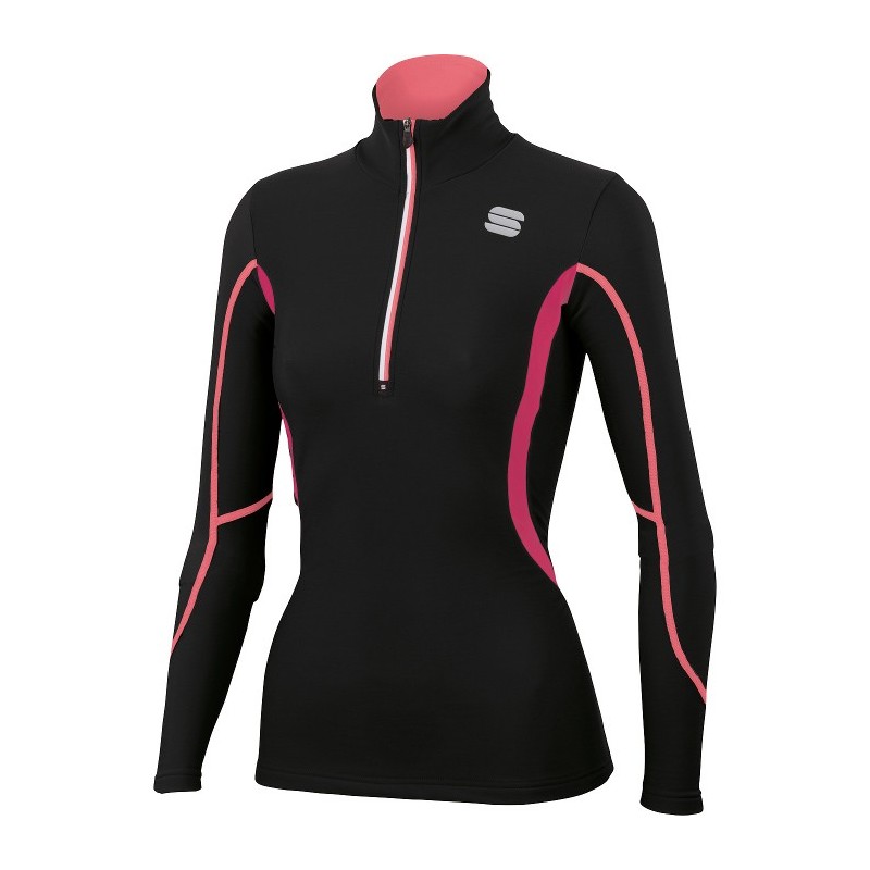 Pull chaude pour femme Sportful Cardio Tech Top W noir Pull chaude pour femme Sportful Cardio Tech Top W noir